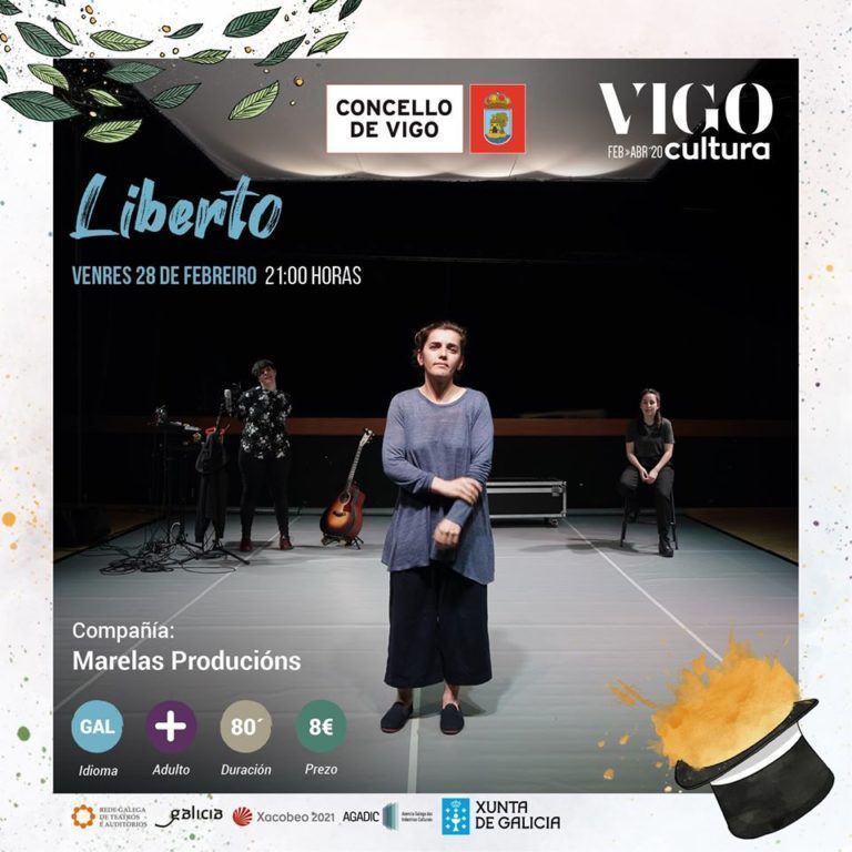 “Liberto”, espectáculo con máis nominacións aos premios María Casares 2020, estará mañá venres no Auditorio Municipal