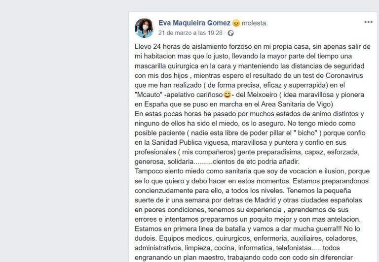 El Colegio de Médicos de Pontevedra considera «improcedente» el cese de la jefa de sección de Cirugía Plástica del Chuvi