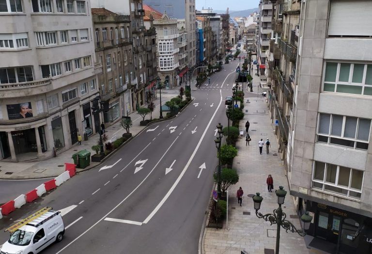 O Concello peonaliza varias rúas en días laborais desde esta mesma tarde