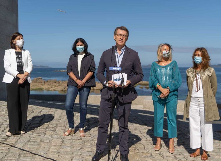 Feijóo retoma en Vigo la actividad electoral para «hacer propuestas» y aportar «confianza, gestión y certezas»