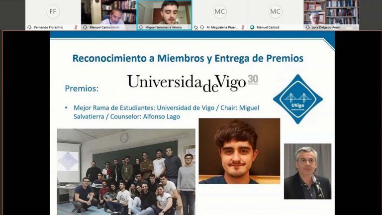 A UVigo recoñecida como a mellor Rama de Estudiantes da sección española do Instituto de Ingenieros Eléctricos y Electrónicos