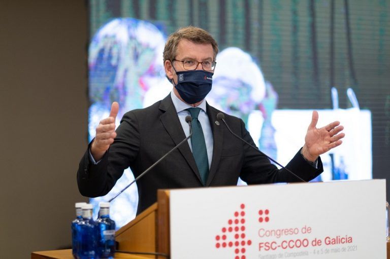 Feijóo elogia el papel determinante de los empleados públicos en la gestión y en la superación de la pandemia