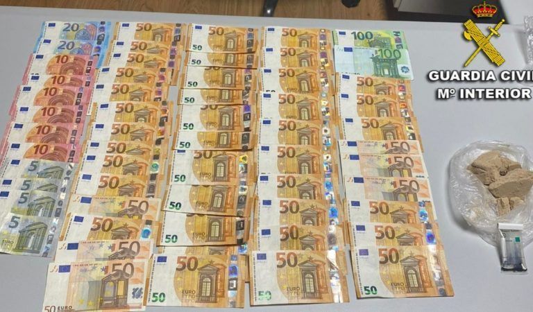 La Guardia Civil detiene a un vecino de Salceda sorprendido con 157 gramos de heroína