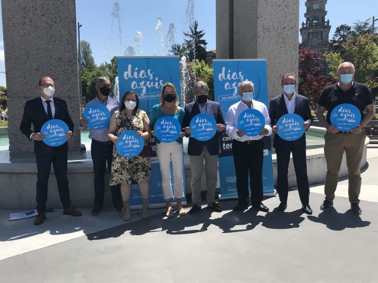 Fernández-Tapias y la Federación gallega de Comercio presentan en Vigo la nueva edición de los «Días Azules»