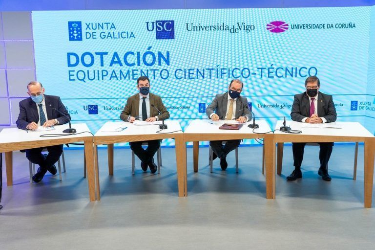 La Xunta inyecta cerca de 7 M€ en las tres universidades públicas gallegas para la adquisición de equipación científica-técnico