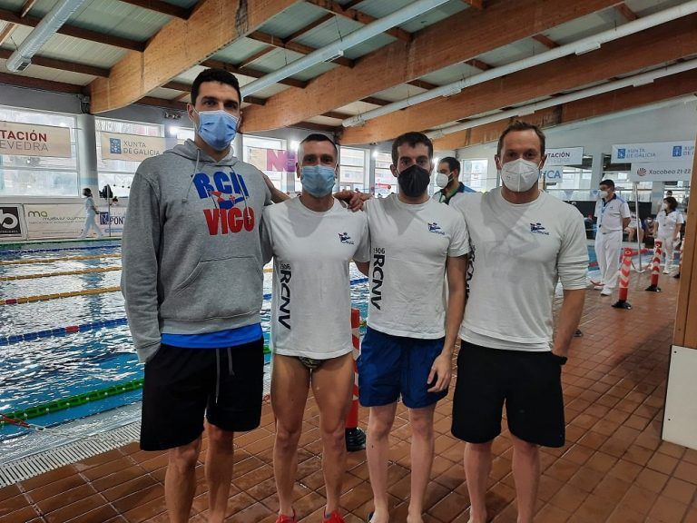 El Náutico consigue 29 medallas, 24 de oro, en el Campeonato Gallego Máster de Invierno