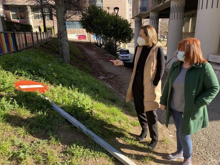 El grupo municipal del PP denuncia el abandono, la falta de mantenimiento y la suciedad del parque infantil y accesos a la plaza de Las Palmeras
