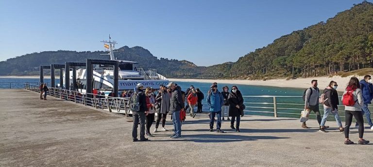 Más de medio millar de personas disfrutaron de las Islas Cíes durante el primer mes del año