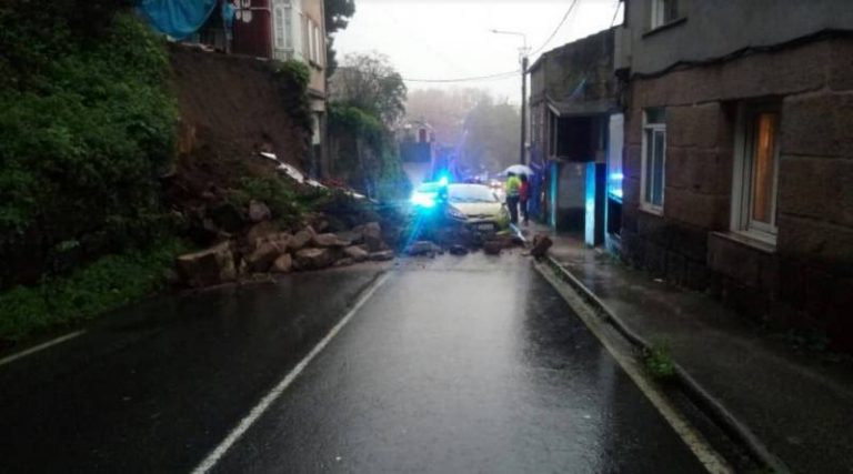 Vigo registra otra jornada de incidencias a causa del temporal