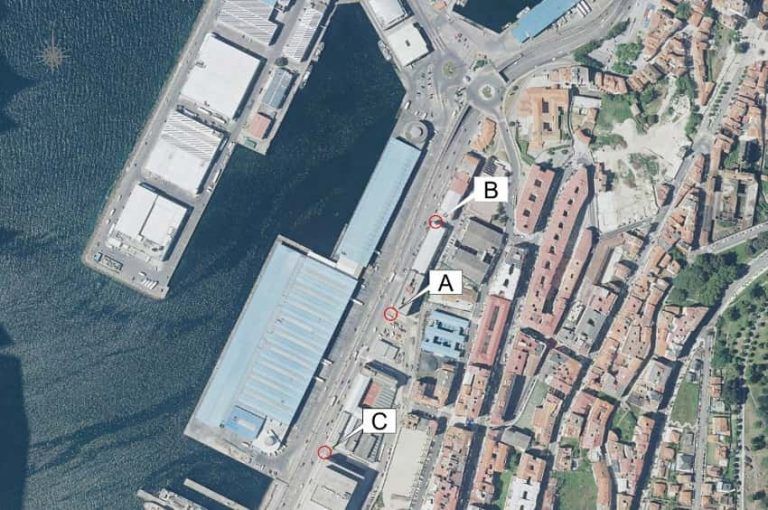 El Puerto de Vigo mejorará la red de drenaje de las calles transversales a la Avenida de Beiramar para facilitar el tránsito de peatones