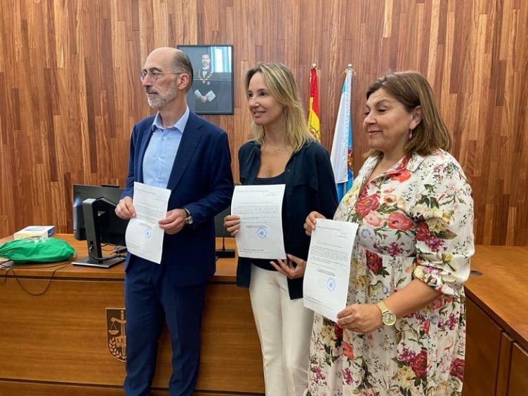 Marta Fernández-Tapias, Almuiña y Sandra Bastos, diputados provinciales del PP