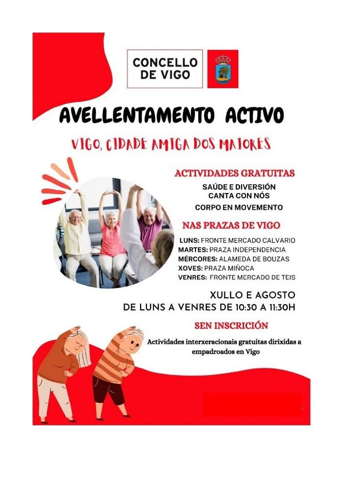 El Concello organiza actividades para las personas mayores en las plazas de la ciudad