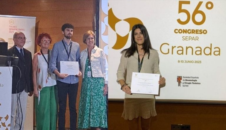 Pneumoloxía recibe dous premios nacionais polos seus estudos broncopleurais