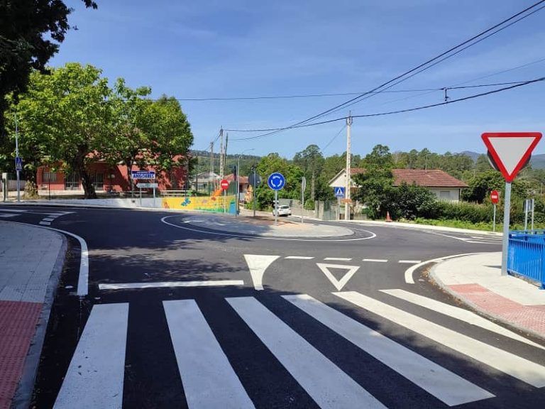 Finalizan las obras de eliminación de un tramo de concentración de accidentes en la carretera PO-403 en Ponteareas