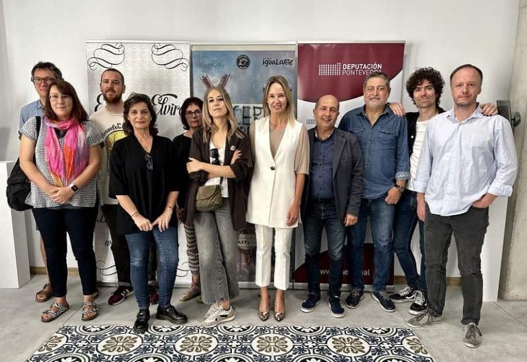 Marta Fernández-Tapias participa no acto para dar a coñecer os novos gañadores do certame “Vigo histórico”