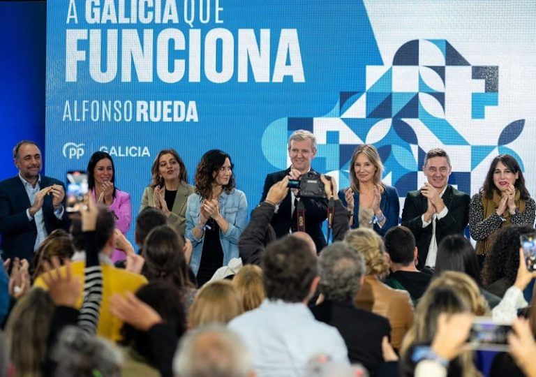 Alfonso Rueda asegura que ten “ganas de gañar” e pide o voto para que Galicia poida seguir o seu camiño sen impedimentos
