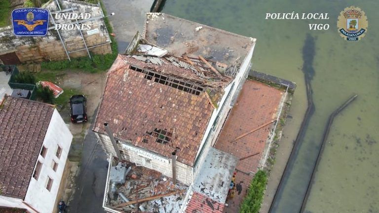 El temporal Louise arranca un tejado en Teis y provoca otras 79 incidencias en la ciudad