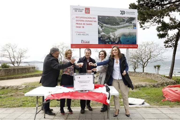 A Deputación de Pontevedra contribúe á recuperación do sistema dunar de Samil con máis de 1,5 millóns de euros
