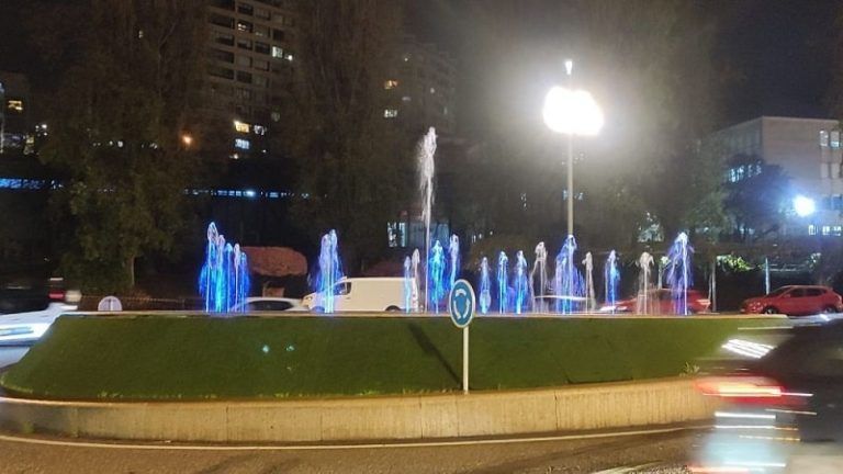 Las fuentes de Aragón se iluminan este jueves por el Síndrome de Down