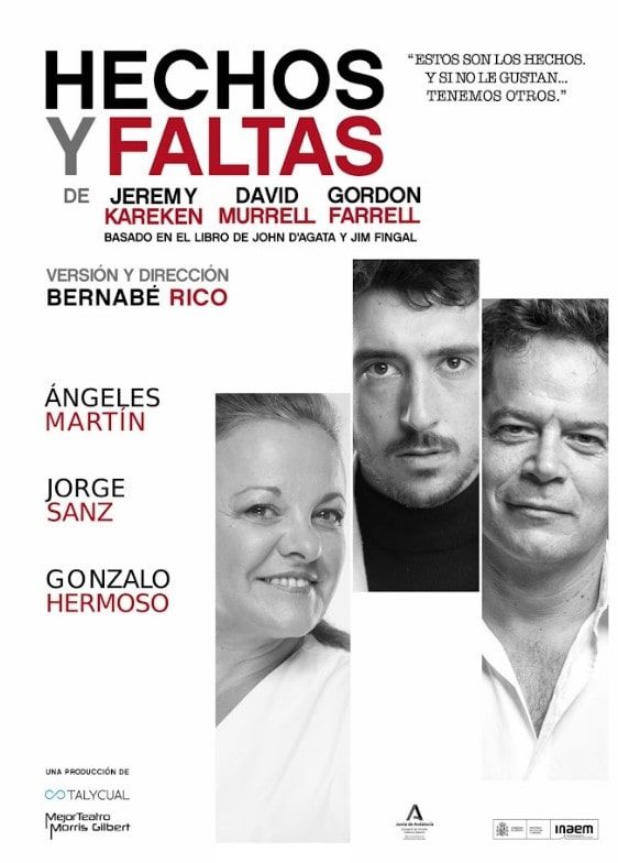 Jorge Sanz llega al Teatro Afundación al frente del reparto de Hechos y faltas, una comedia sobre las noticias falsas