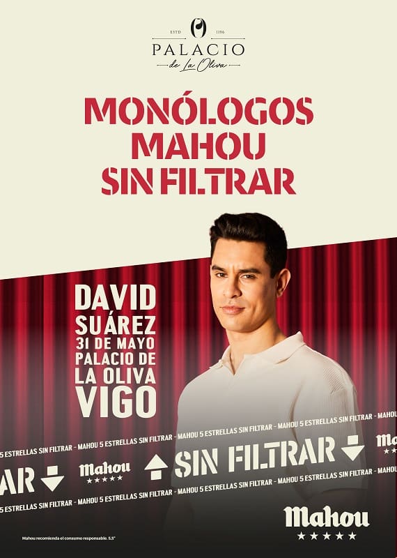 David Suárez llega a Vigo de la mano de Monólogos Mahou Sin Filtrar