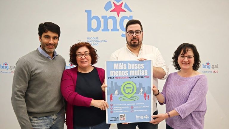 O BNG lanza a campaña ‘Máis buses, menos multas’ para revolucionar a mobilidade en Vigo
