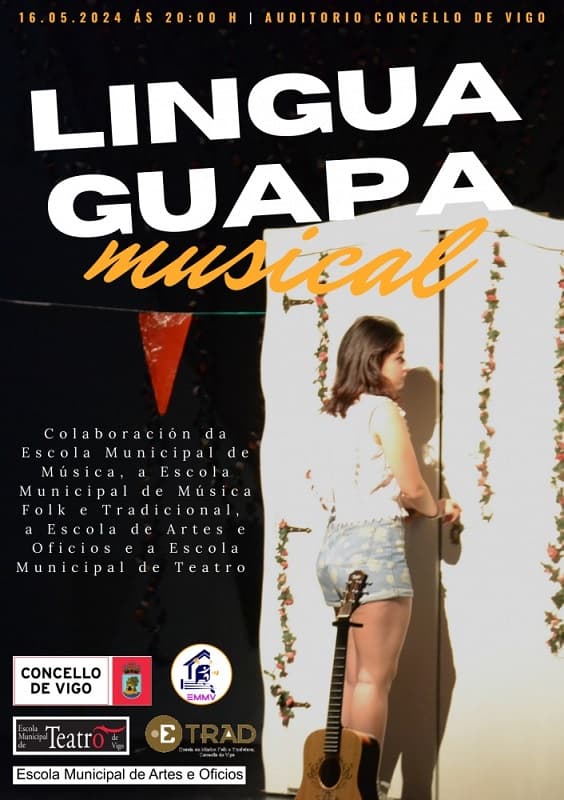 As escolas municipais de Música e Teatro presentan o espectáculo “Lingua guapa”