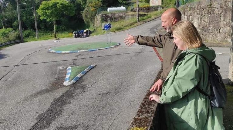 O BNG de Mos solicita a instalación de bandas redutoras da velocidade na subida a San Antoíño