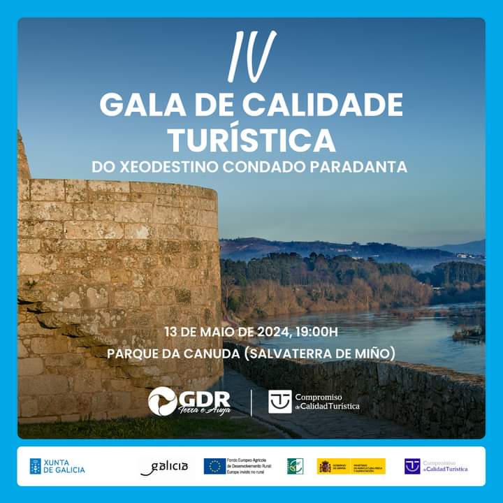O GDR Terra e Auga celebra a IV Gala de Calidade Turística do Xeodestino Condado Paradanta