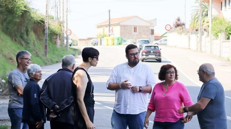 O BNG reclama á Xunta pasos seguros para os peóns na estrada PO-552 á altura de Saiáns e Oia
