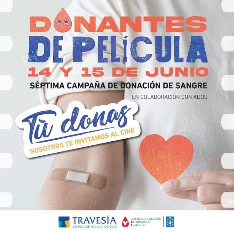El Centro Comercial Travesía colabora un año más con la Axencia Galega de Sangue, Órganos e Tecidos, ADOS en el Día Mundial del Donante de Sangre