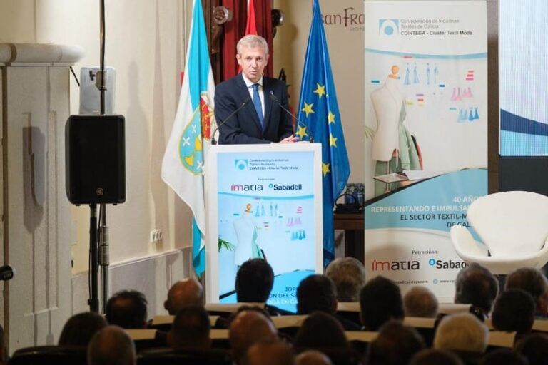 Rueda destaca la relevancia del sector textil en el tejido productivo gallego y compromete el apoyo de la Xunta para seguir impulsándolo