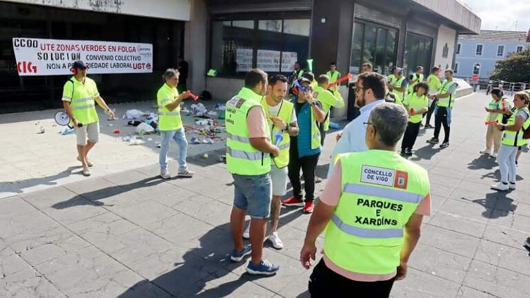 O BNG esixe a intervención do Goberno local na folga do servizo de mantemento de zonas verdes de Vigo