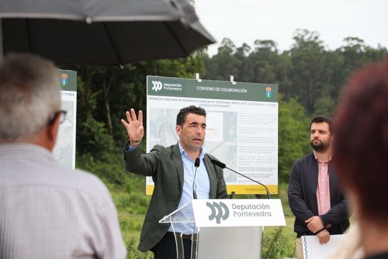 Luis López destaca a mellora da seguridade viaria entre Mané e Rebón, que comeza co investimento de 1,4 millóns para “saldar unha débeda” coa veciñanza de Moraña