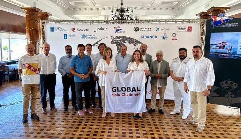 A vicepresidenta da Deputación Luisa Sánchez participa na presentación da Global Solo Challenge 2027/2028