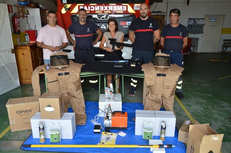 Mos recibe novo material para eliminar niños de Velutina valorado en preto de 6.000 euros