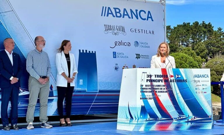 A vicepresidenta Luisa Sánchez remarca o apoio da Deputación á vela na presentación do 39º Trofeo Príncipe de Asturias