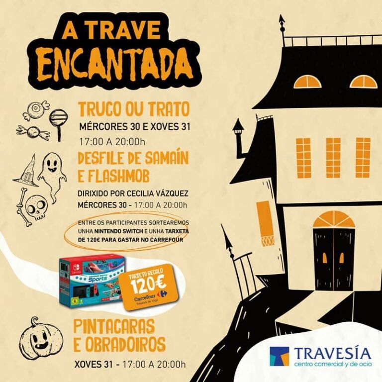 La Trave Encantada y el clásico “truco o trato” desembarca en el centro comercial Travesía para celebrar Samaín