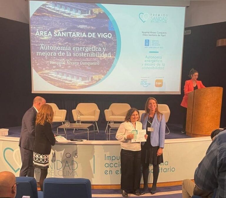 El hospital público Álvaro Cunqueiro galardonado en los premios ‘Sanidad por el clima’ por su proyecto de autonomía energética y mejora de la sostenibilidad