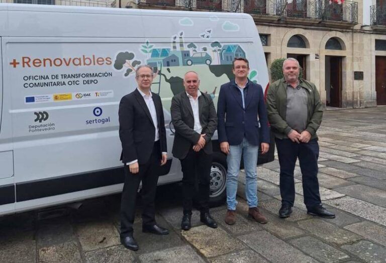 La Deputación inicia en A Guarda las visitas de la oficina móvil del programa +Renovables para promover comunidades energéticas