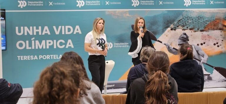 Teresa Portela inspira en Vigo con una conferencia sobre su vida olímpica