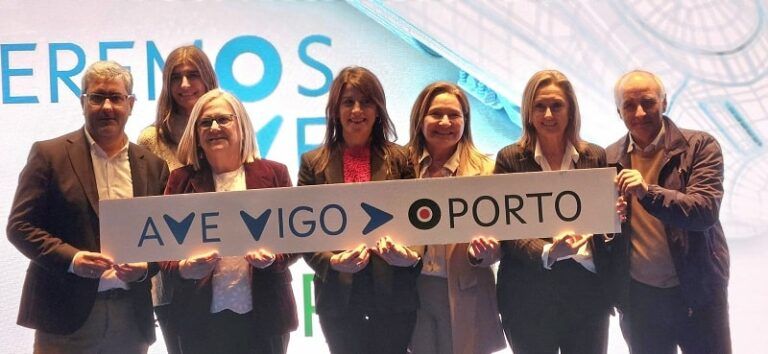 El PP de Vigo celebra el “éxito” del acto cívico celebrado en la ciudad para reivindicar el AVE a Oporto, que evidenció la “soledad” de Caballero