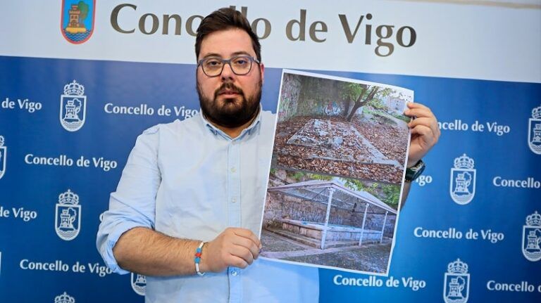 El BNG de Vigo denuncia la desaparición de un lavadero histórico y daños en la fuente más antigua de la ciudad