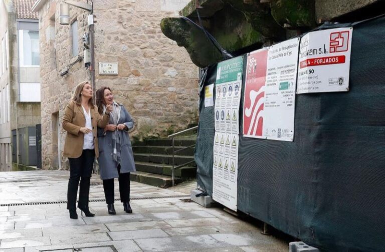 El Consorcio Casco Vello avanza en la «emblemática» obra de la calle Hortas y saca a concurso público un nuevo local comercial