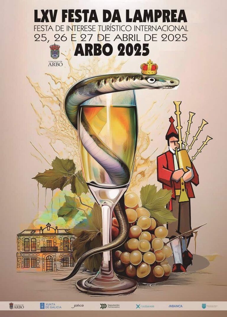 Arbo presenta el cartel de la LXV edición de la Fiesta de la Lamprea