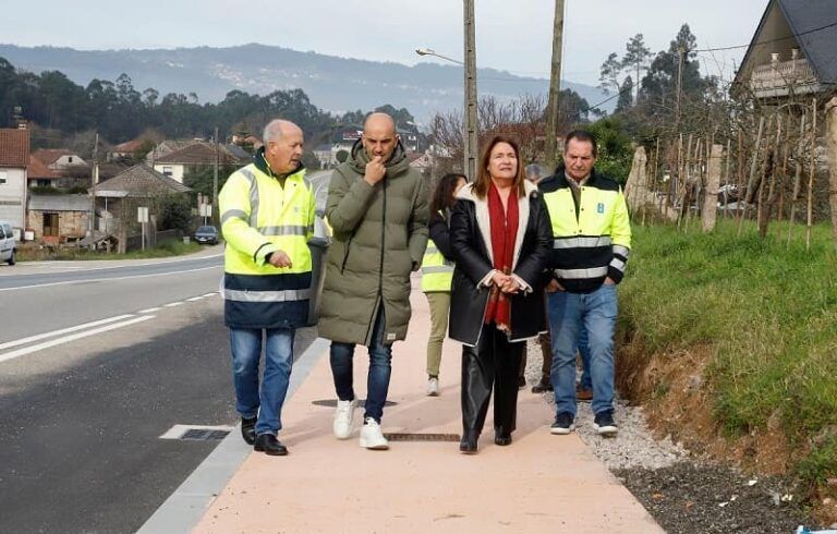 La Xunta finaliza la nueva senda peatonal en la parroquia de Budiño con una inversión de más de 250.000 euros