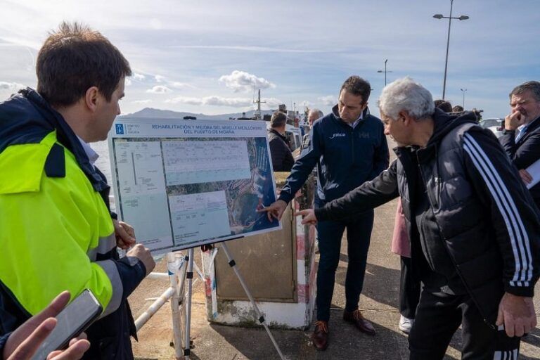 La Xunta de Galicia adjudica por 650.000 euros las obras de rehabilitación y mejora del muelle mejillonero de Moaña