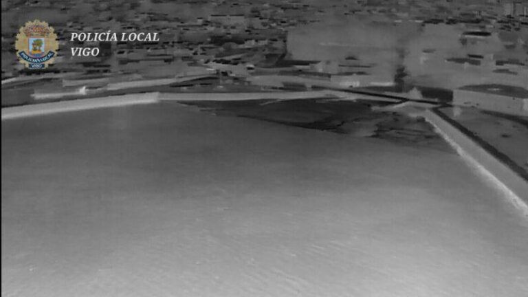 Drones de la Policía Local de Vigo detectan actividad furtiva en el litoral