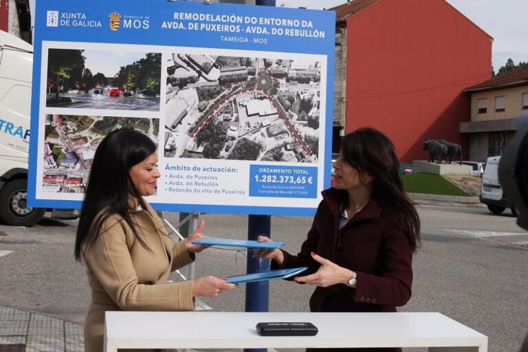 A XUNTA COLABORA CO CONCELLO DE MOS NA REMODELACIÓN DAS AVENIDAS DE PUXEIROS E DO REBULLÓN, QUE SUPORÁ UN INVESTIMENTO CONXUNTO DE 1,3M€