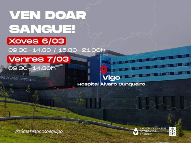 Campaña especial ‘No pierdas este bus, dona sangre’ en el Hospital Álvaro Cunqueiro de Vigo
